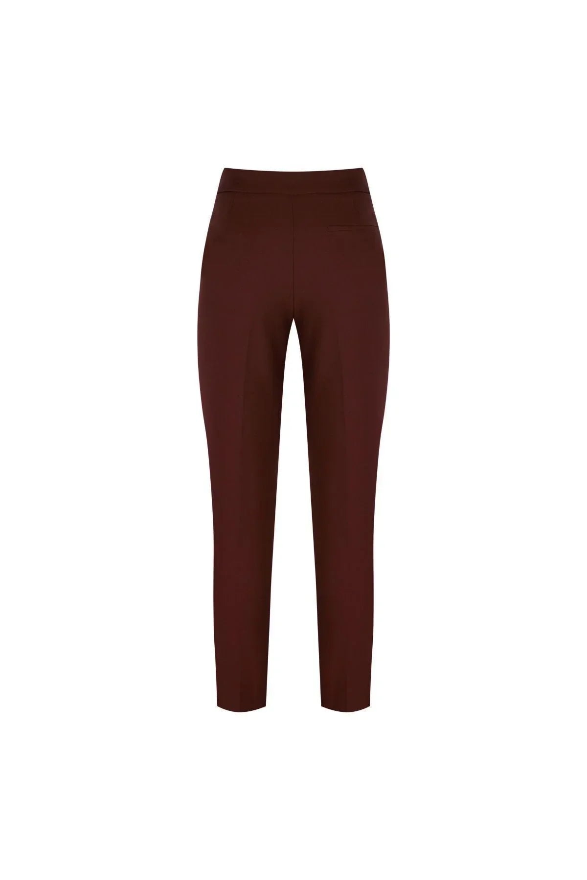 FRN LINE – Burgundy Cigarette Trousers for Women FRN2054