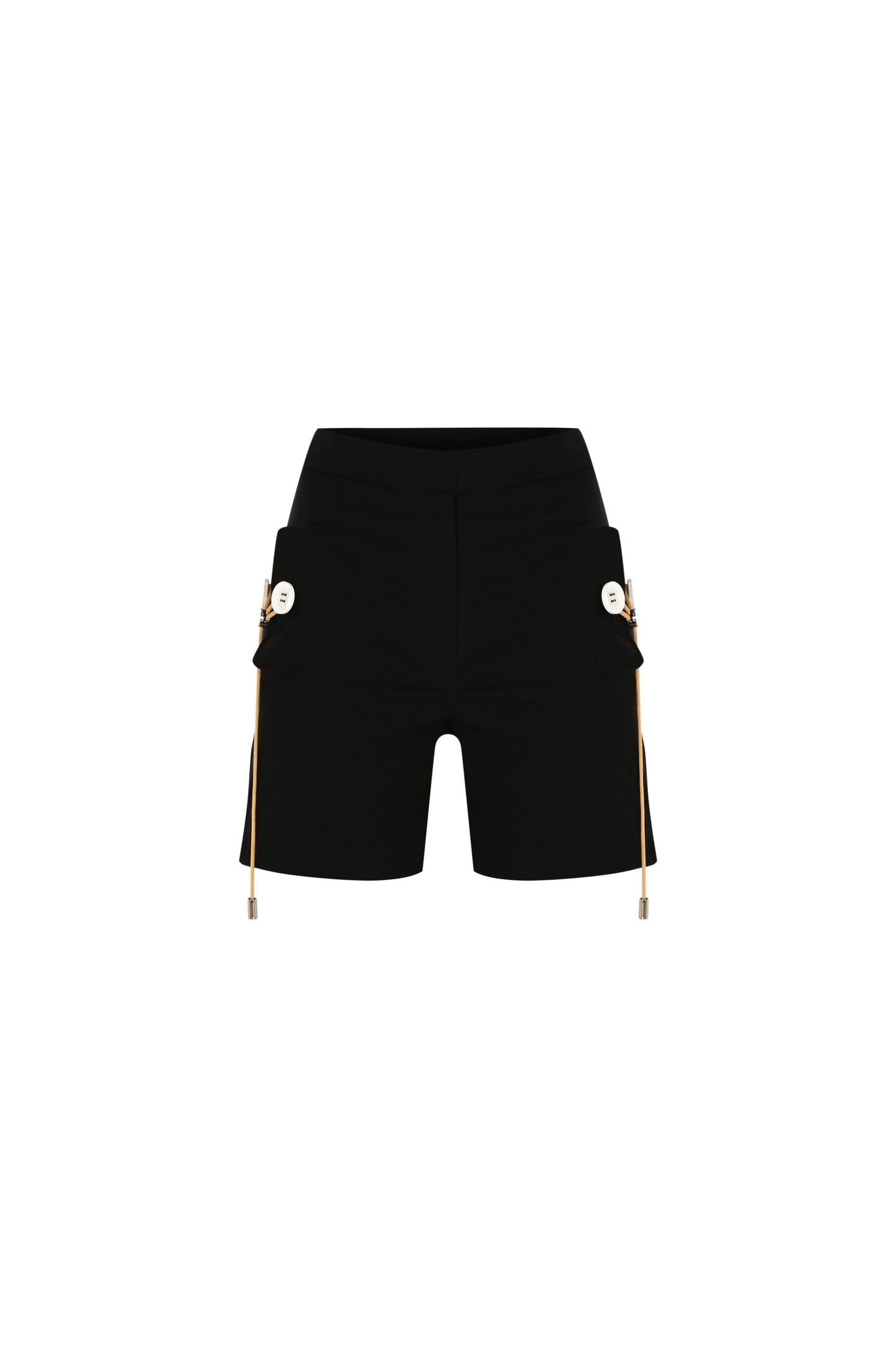 FRN LINE – Black Shorts with Pocket Detail