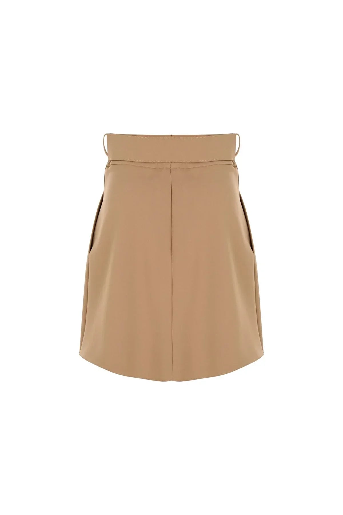 FRN LINE – Camel Belted Mini Skirt