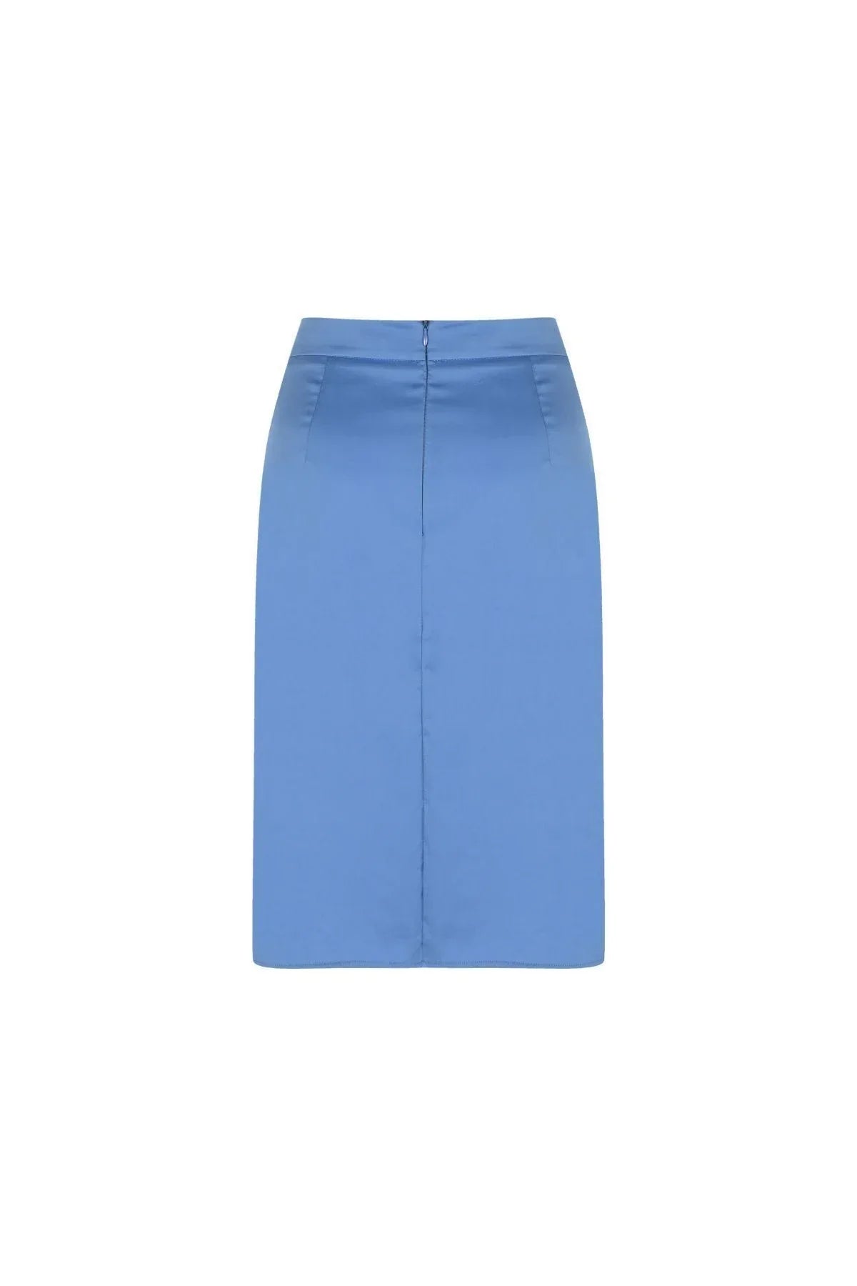 FRN LINE – High Waist Blue Pencil Skirt